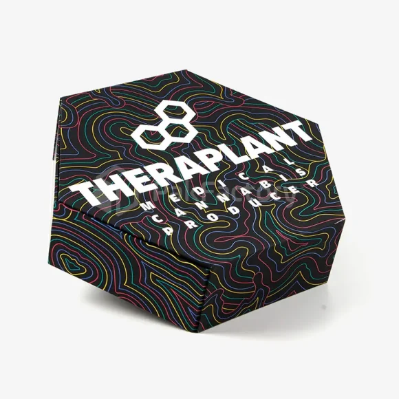 Custom Printed Hexagon Shaped Box 2